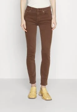 7 For All Mankind Roxanne Colored Stretch - Pantalones - Brown