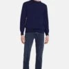 7 For All Mankind Vaqueros Rectos - Dark Blue