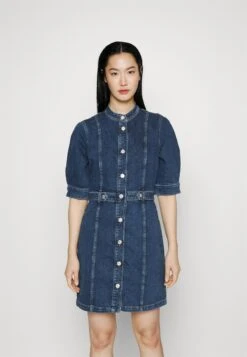 7 For All Mankind Marina Dress Cruise - Vestido Vaquero - Mid Blue