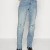7 For All Mankind Ellie- Vaqueros Rectos - Light Blue