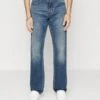7 For All Mankind Vaqueros Rectos - Mid Blue