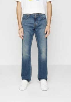 7 For All Mankind Vaqueros Rectos - Mid Blue
