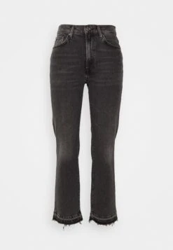 7 For All Mankind Logan Stovepipe Licorice - Vaqueros Rectos - Black -7 For All Mankind 0ec705972e914a60b13f74b25b249a1b