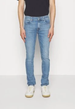 7 For All Mankind Paxtyn Stretch Tek Puzzle - Vaqueros Pitillo - Light Blue