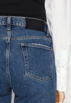 7 For All Mankind Logan Stovepipe Blaze - Vaqueros Rectos - Mid Blue -7 For All Mankind 15462755e90c4a468b1cf26e984ddcab