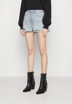 7 For All Mankind Monroe Poolside - Shorts Vaqueros - Light Blue