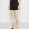 7 For All Mankind Easy Ruby Collide - Shorts Vaqueros - Black