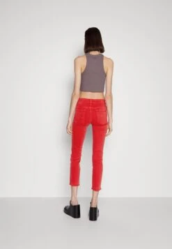 7 For All Mankind Roxanne Ankle Colored Stretch - Pantalones - Red -7 For All Mankind 2b3e4f67c4964d358449c36c8e2c457d
