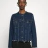 7 For All Mankind Koko Jacket Sliillopu - Chaqueta Vaquera - Dark Blue