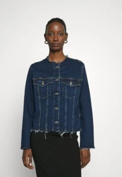 7 For All Mankind Koko Jacket Sliillopu - Chaqueta Vaquera - Dark Blue