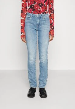7 For All Mankind Kimmie Straight Sliillbri - Vaqueros Rectos - Light Blue