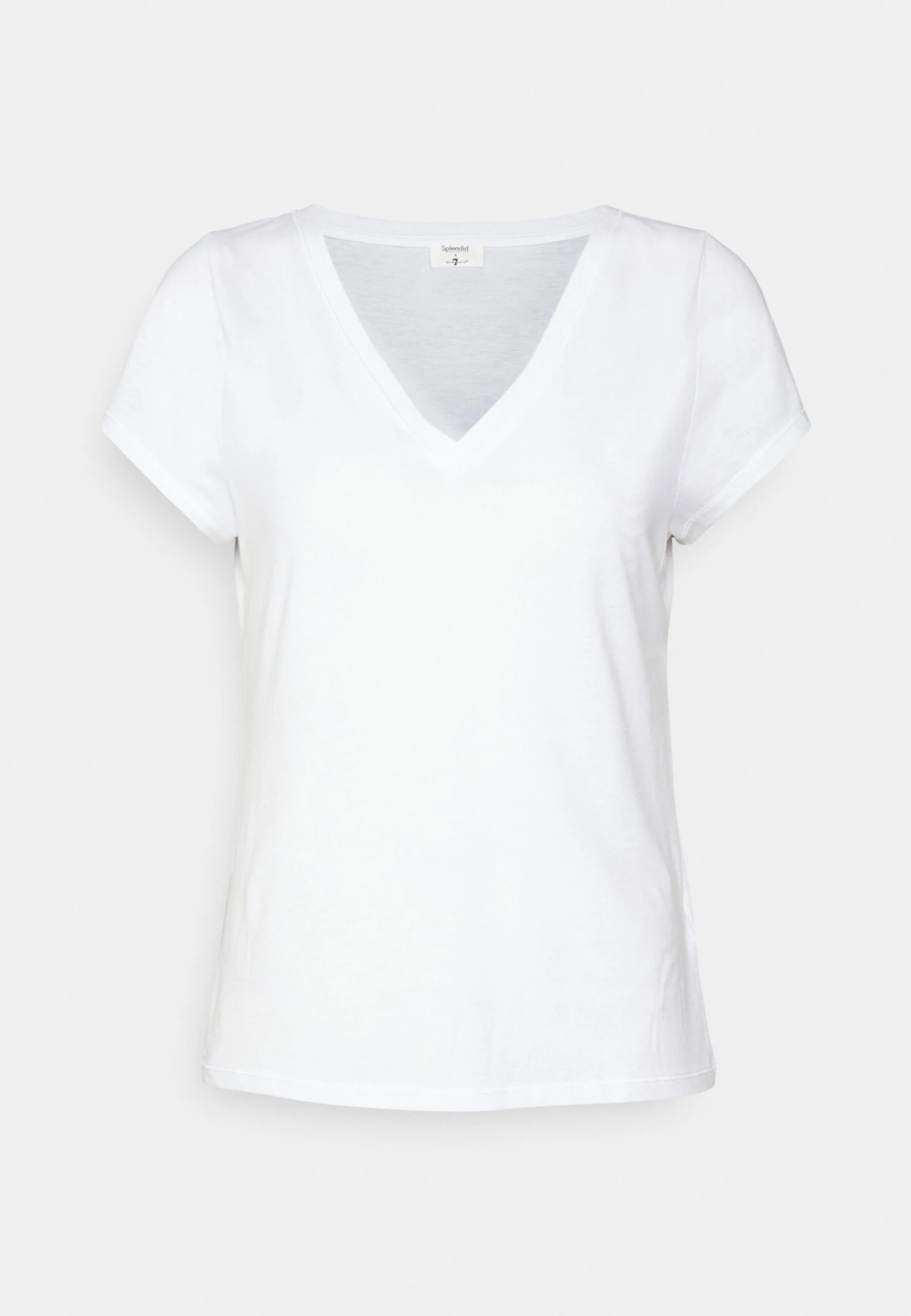 7 For All Mankind Andy Vneck- Camiseta Básica - White 4 7 For All Mankind Andy Vneck- Camiseta Básica - White - Imagen 4