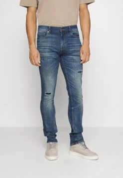 7 For All Mankind Paxtyn Stretch Mistery - Vaqueros Pitillo - Mid Blue