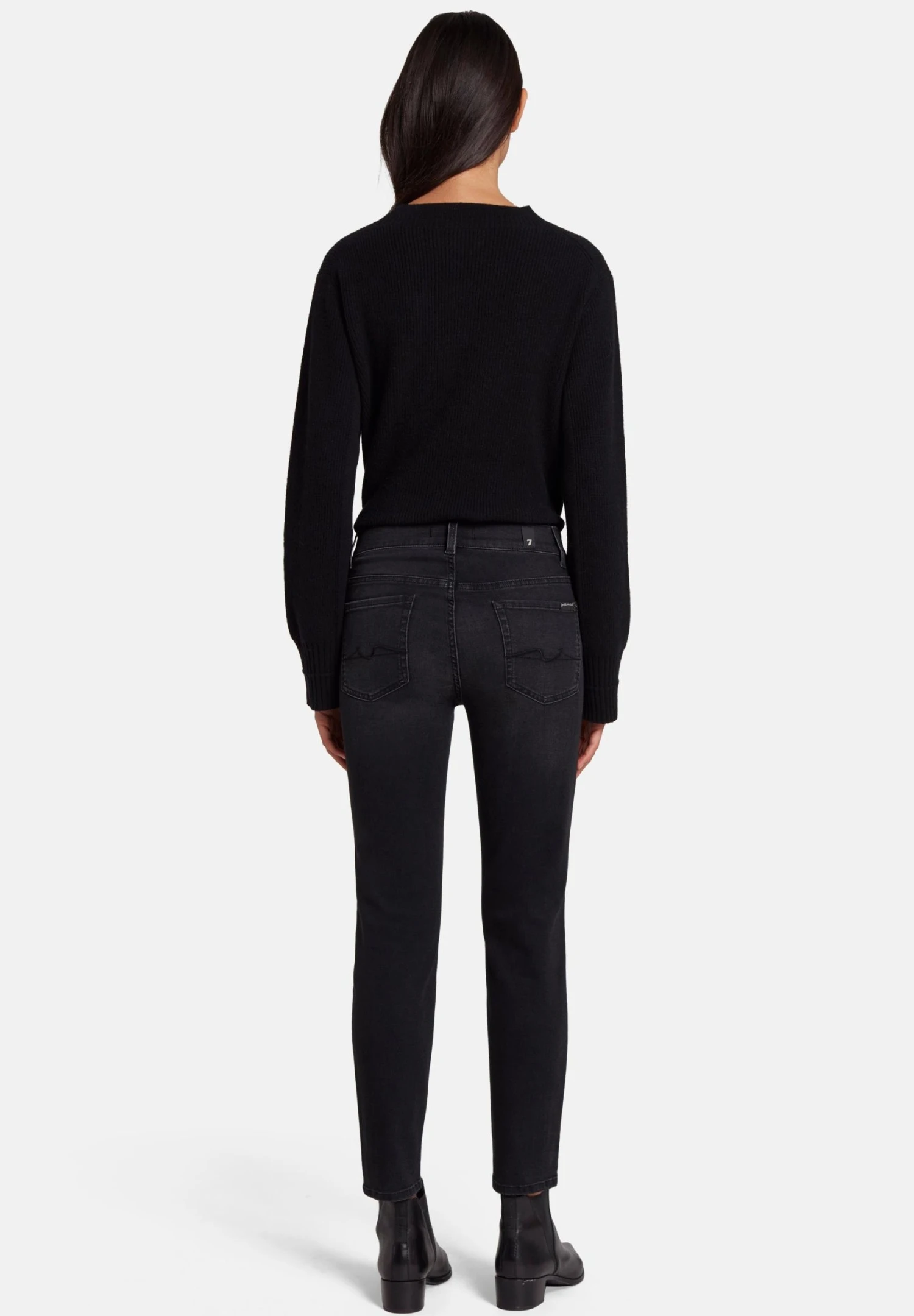 7 For All Mankind Roxanne Bair Truthful - Vaqueros Pitillo - Black 3 7 For All Mankind Roxanne Bair Truthful - Vaqueros Pitillo - Black - Imagen 3