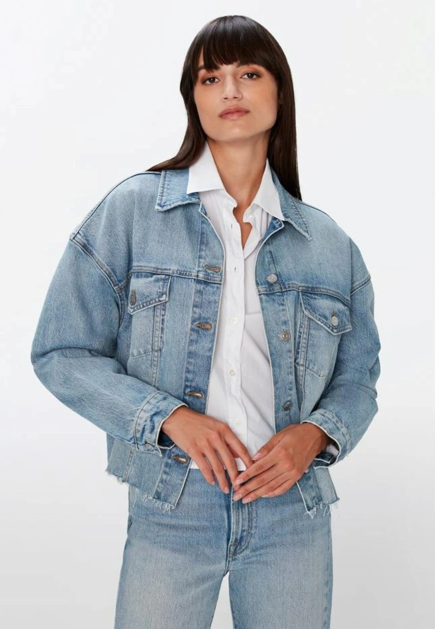 7 For All Mankind Chaqueta Vaquera - Light Blue 2 7 For All Mankind Chaqueta Vaquera - Light Blue - Imagen 2