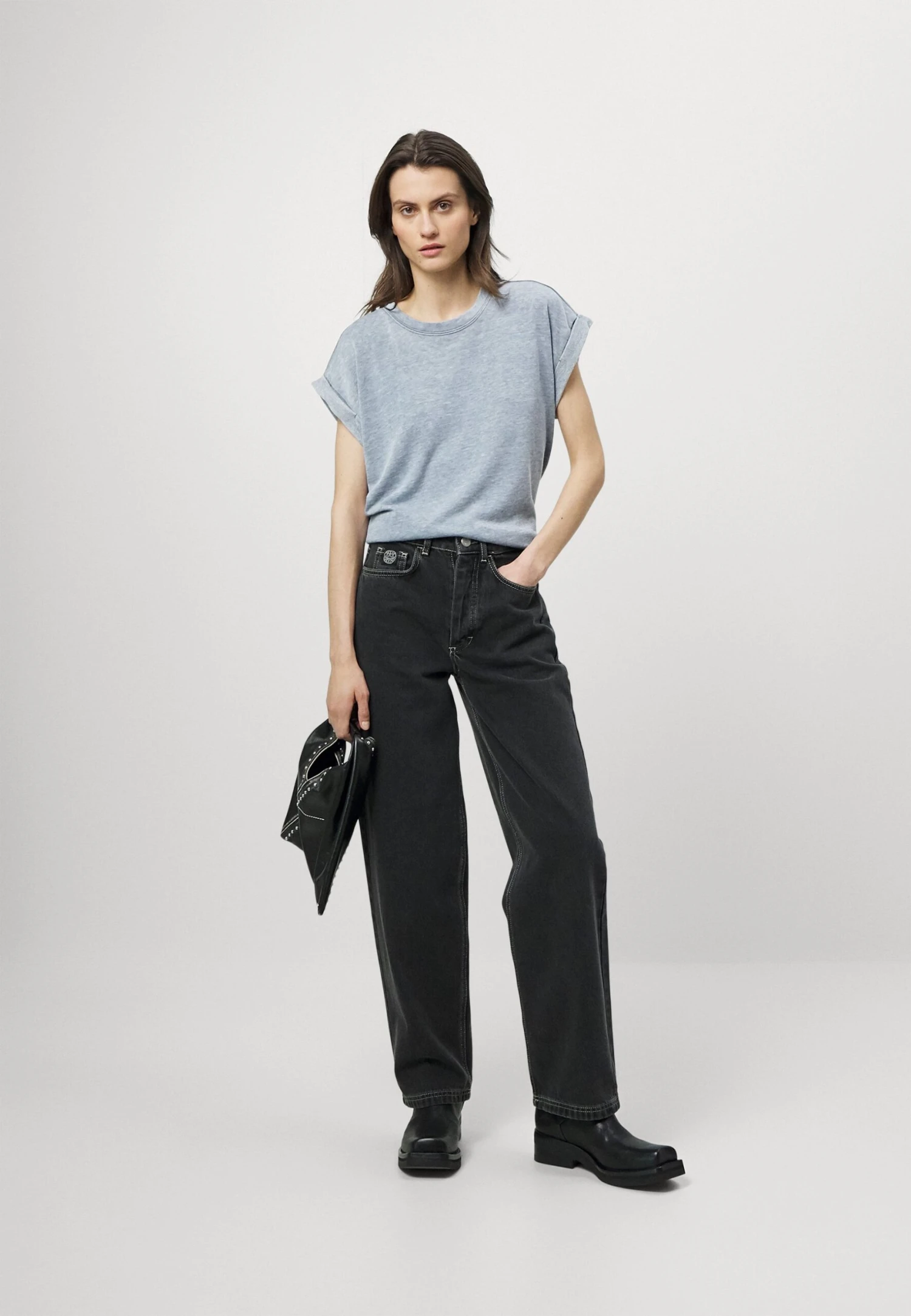 7 For All Mankind Camiseta Básica - Blue 2 7 For All Mankind Camiseta Básica - Blue - Imagen 2