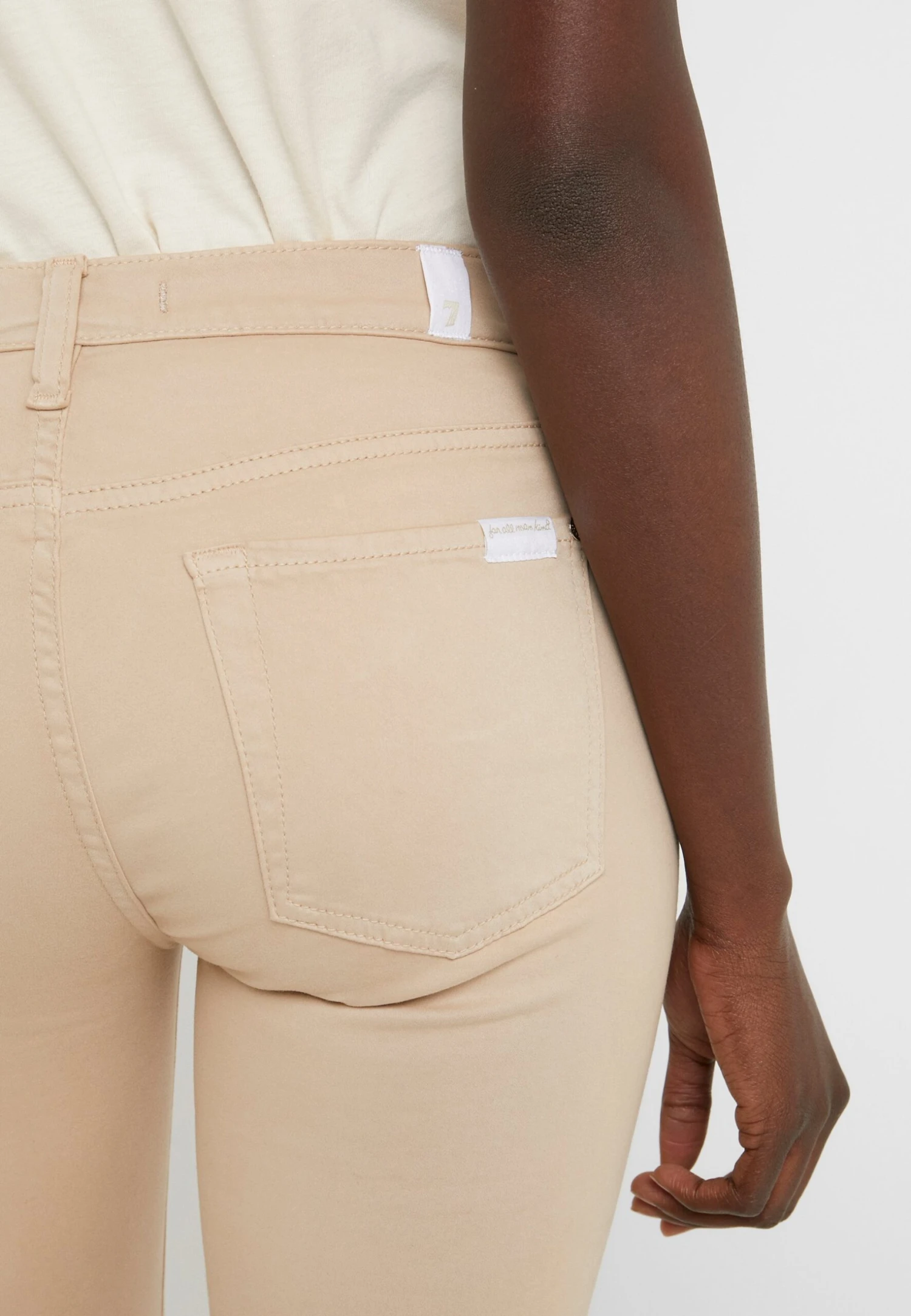 7 For All Mankind Crop - Vaqueros Pitillo - Sandcastle 6 7 For All Mankind Crop - Vaqueros Pitillo - Sandcastle - Imagen 6