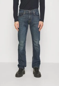 7 For All Mankind The Straight Depart - Vaqueros Rectos - Dark Blue