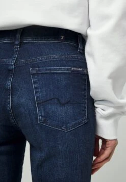 7 For All Mankind The Crop Soho - Vaqueros Rectos - Dark Blue -7 For All Mankind 4fb8d432a71546e3b83856653e682595