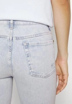 7 For All Mankind The Straight Crop Follow Me - Vaqueros Pitillo - Light Blue -7 For All Mankind 54d7a4c3ce204de38838dba010f96912