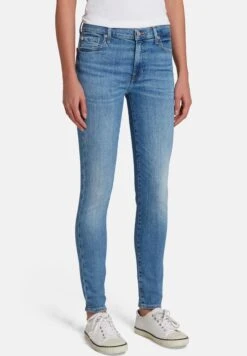7 For All Mankind Illusion Within - Vaqueros Pitillo - Light Blue