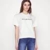 7 For All Mankind Mankind Tee- Camiseta Estampada - White