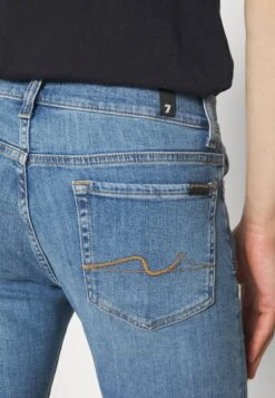 7 For All Mankind Paxtyn Stretch Tek Puzzle - Vaqueros Pitillo - Light Blue -7 For All Mankind 6a432df4c4b943b9b6f33f3ab4299cf3