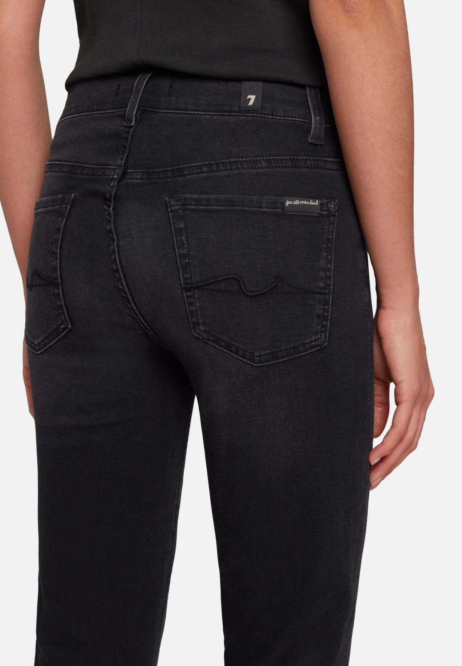 7 For All Mankind Roxanne Bair Truthful - Vaqueros Pitillo - Black 5 7 For All Mankind Roxanne Bair Truthful - Vaqueros Pitillo - Black - Imagen 5