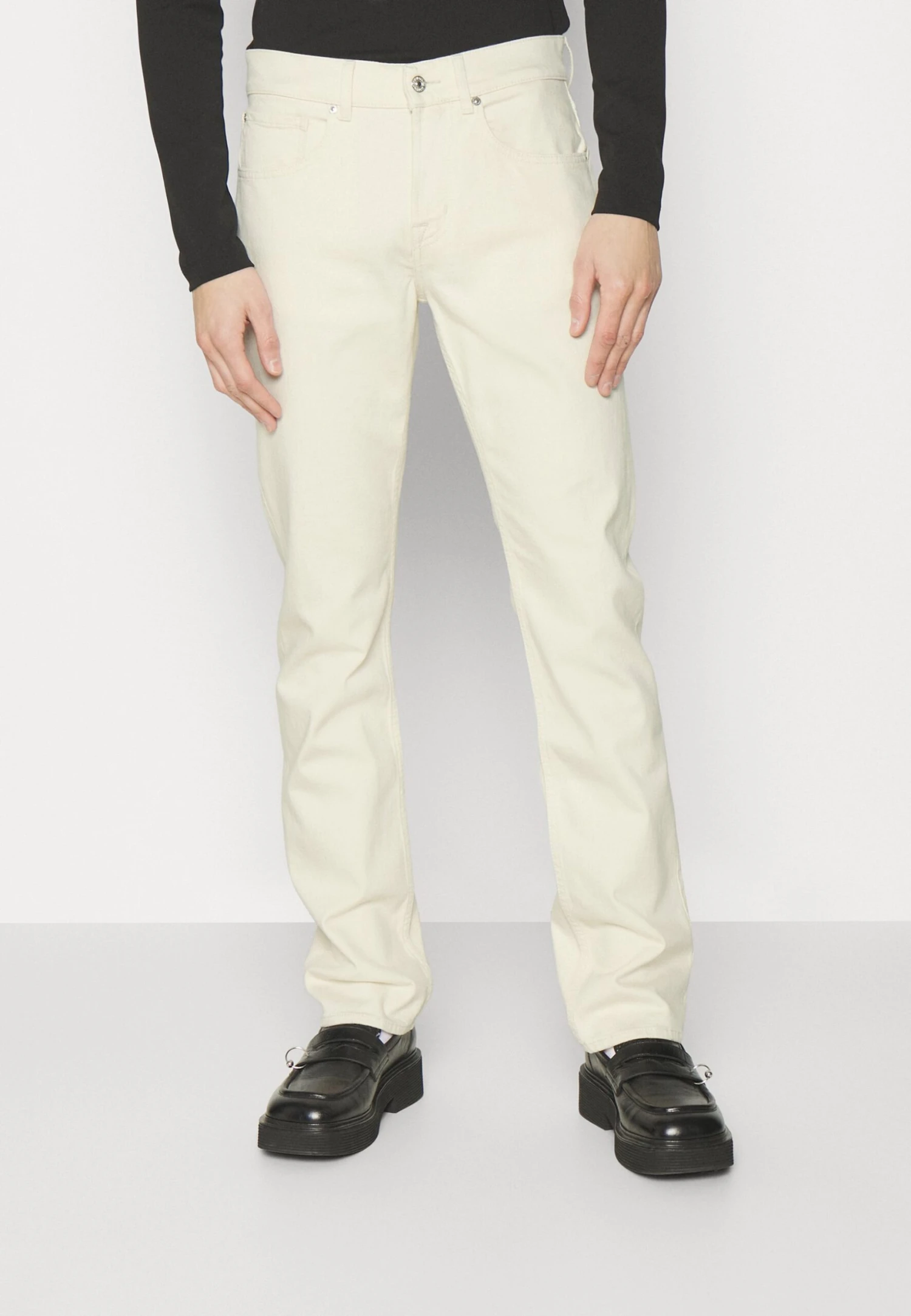7 For All Mankind The Straight - Vaqueros Rectos - Ecru 1 7 For All Mankind The Straight - Vaqueros Rectos - Ecru