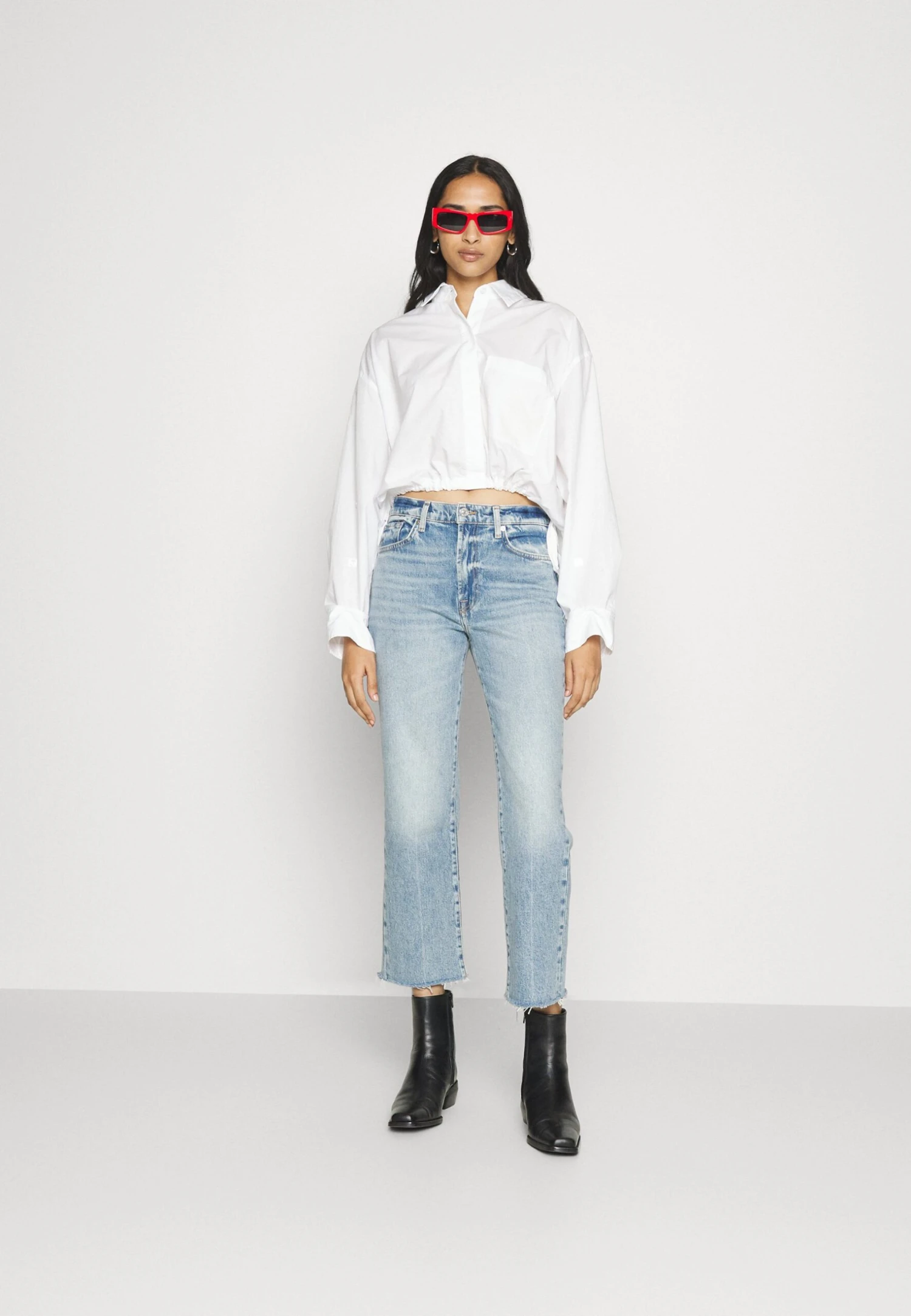 7 For All Mankind Logan Stovepipe Ode To - Vaqueros Rectos - Light Blue 2 7 For All Mankind Logan Stovepipe Ode To - Vaqueros Rectos - Light Blue - Imagen 2