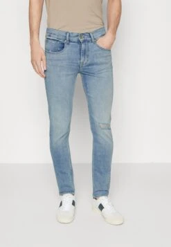 7 For All Mankind Slimmy Left Hand Crest - Vaqueros Tapered - Light Blue