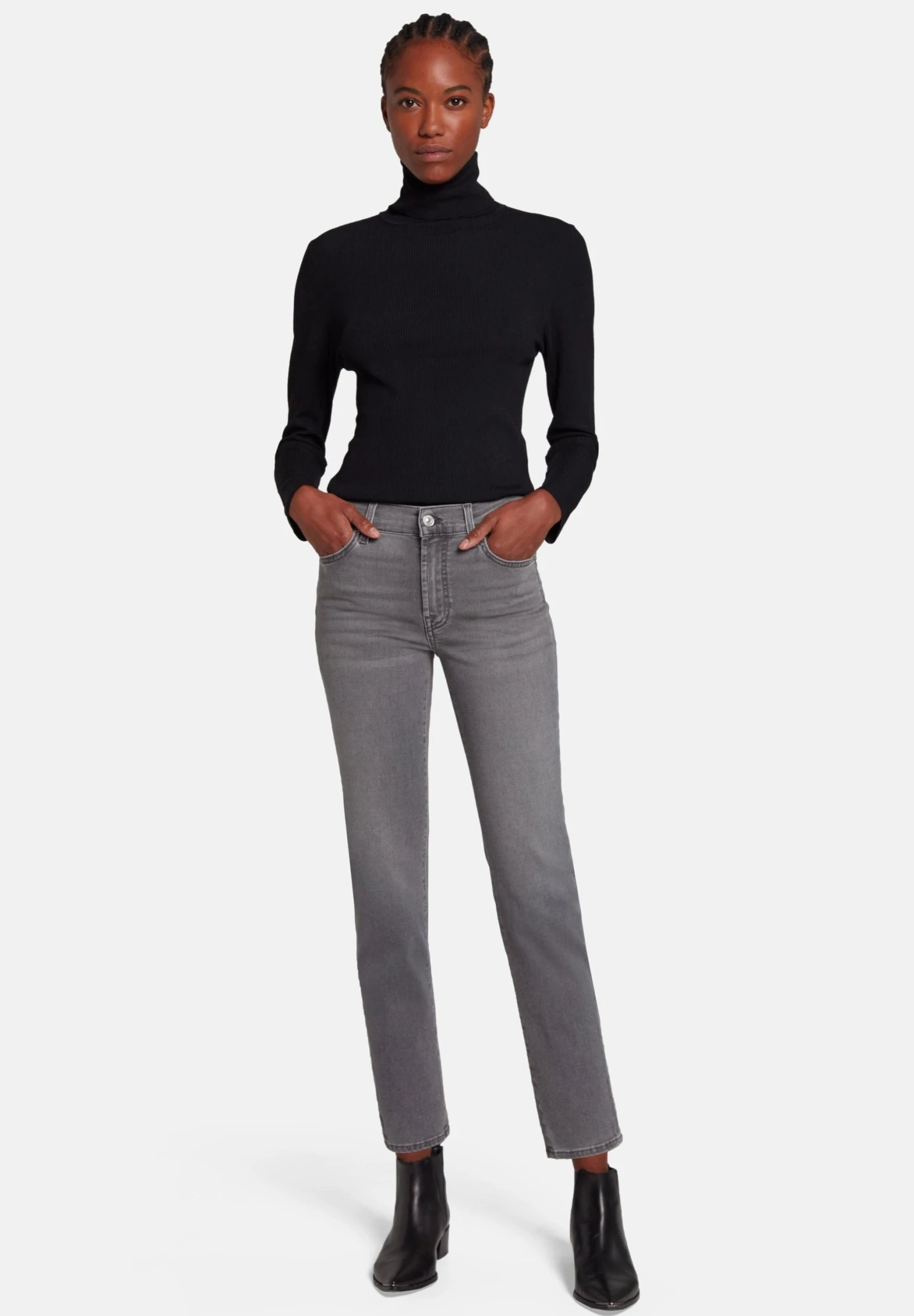 7 For All Mankind Roxanne Bair Silverlining - Vaqueros Pitillo - Grey 2 7 For All Mankind Roxanne Bair Silverlining - Vaqueros Pitillo - Grey - Imagen 2