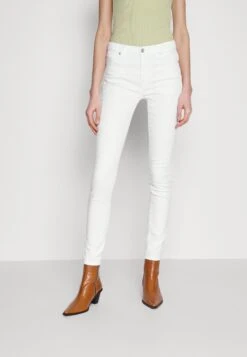 7 For All Mankind Optic - Vaqueros Pitillo - White