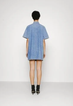 7 For All Mankind Laura Shirt Dress Affair - Vestido Vaquero - Light Blue -7 For All Mankind 899fbab123054232a9b661c601f48f47