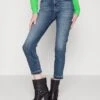 7 For All Mankind The Crop Soho - Vaqueros Rectos - Light Blue