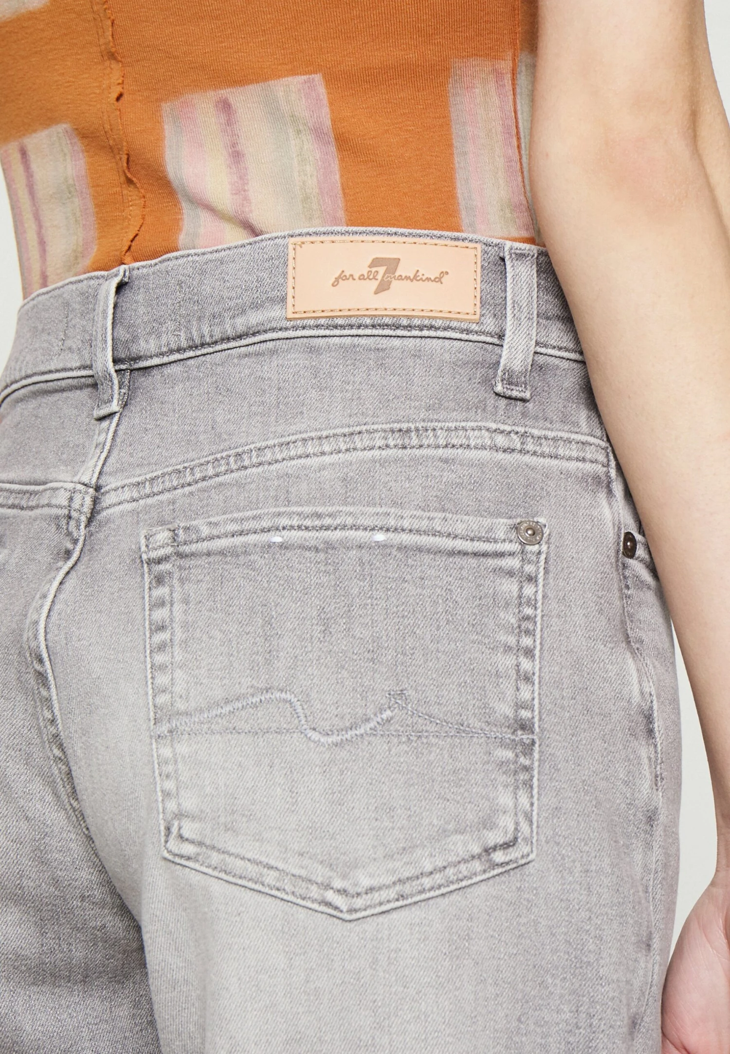 7 For All Mankind Malia Luxe Vintage Moonlit - Vaqueros Rectos - Grey 6 7 For All Mankind Malia Luxe Vintage Moonlit - Vaqueros Rectos - Grey - Imagen 6