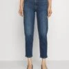 7 For All Mankind Malia Luxe Vintage Deep Soul - Vaqueros Tapered - Dark Blue