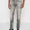 7 For All Mankind Slimmy Tapered Lefhanclo - Vaqueros Tapered - Grey