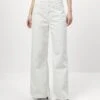 7 For All Mankind Zoey Milk - Vaqueros Rectos - White