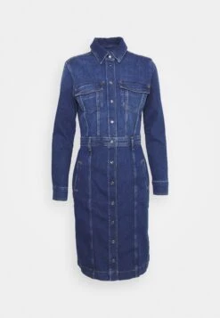 7 For All Mankind Luxe Dress Solution - Vestido Vaquero - Dark Blue -7 For All Mankind 99f427f79daa497d85561ec4a5225ec6