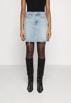 7 For All Mankind Mia Skirt Air Wash - Minifalda - Light Blue