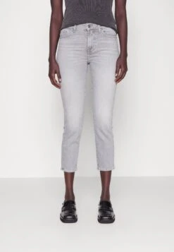7 For All Mankind Roxanne Ankle - Vaqueros Pitillo - Grey
