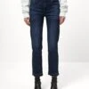 7 For All Mankind The Crop Soho - Vaqueros Rectos - Dark Blue