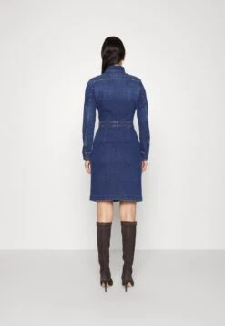 7 For All Mankind Luxe Dress Solution - Vestido Vaquero - Dark Blue -7 For All Mankind a69ecf9ea4904e3881d4a9f751872d3c