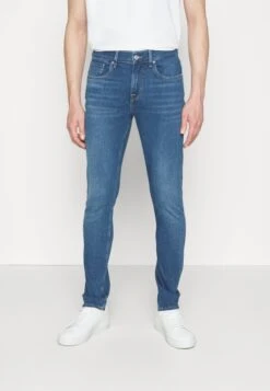 7 For All Mankind Slimmy Tapered Lefhanbor - Vaqueros Tapered - Mid Blue