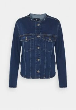 7 For All Mankind Koko Jacket Sliillopu - Chaqueta Vaquera - Dark Blue -7 For All Mankind afa7f54870a347b1a7b92c28a70faa41