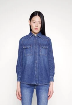 7 For All Mankind Emilia Shirt Resolution - Camisa - Dark Blue