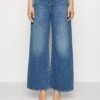 7 For All Mankind Zoey Explorer - Vaqueros Boyfriend - Blue Denim