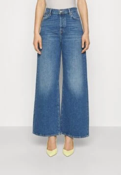 7 For All Mankind Zoey Explorer - Vaqueros Boyfriend - Blue Denim