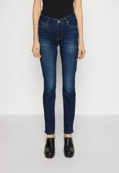 7 For All Mankind Kimmie Sliillfor - Vaqueros Rectos - Dark Blue